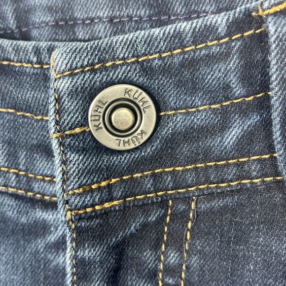Kuhl Legendary Straight Jeans Hiking Outdoor Born in the Mountains Blue Size 4S - Picture 6 of 14